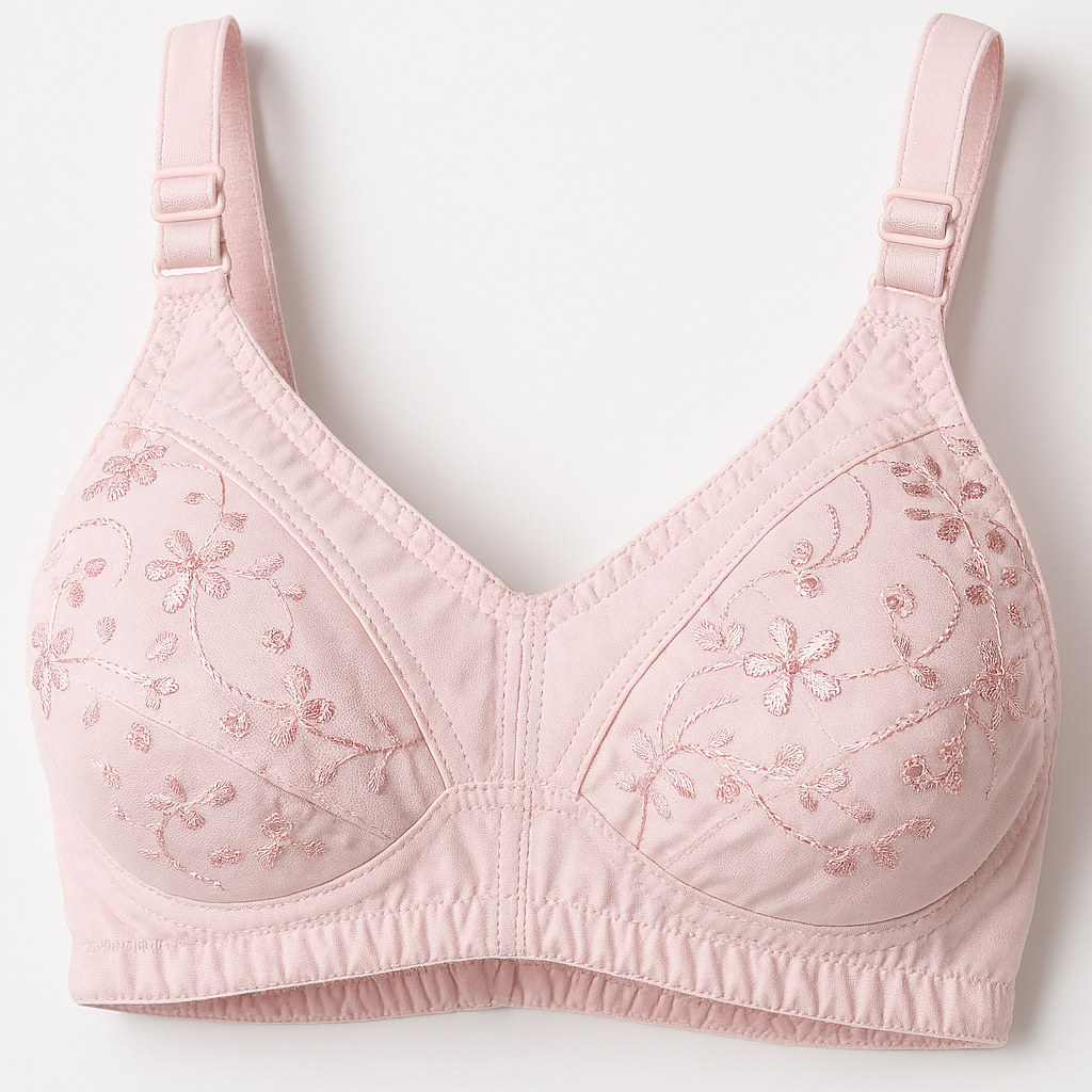 Cotton Embroidered Chicken Bra for Women - Image 3