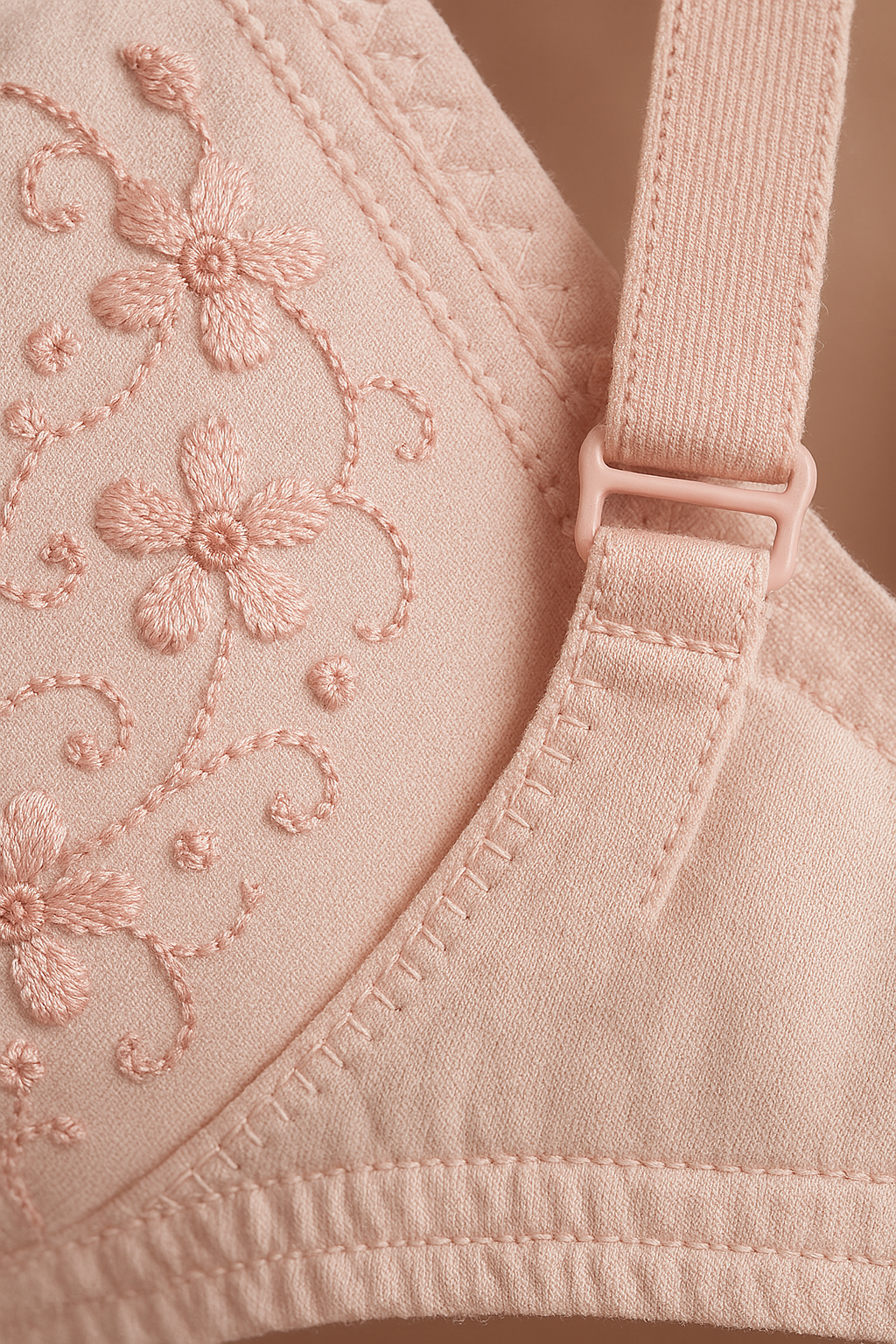 Cotton Embroidered Chicken Bra for Women - Image 4