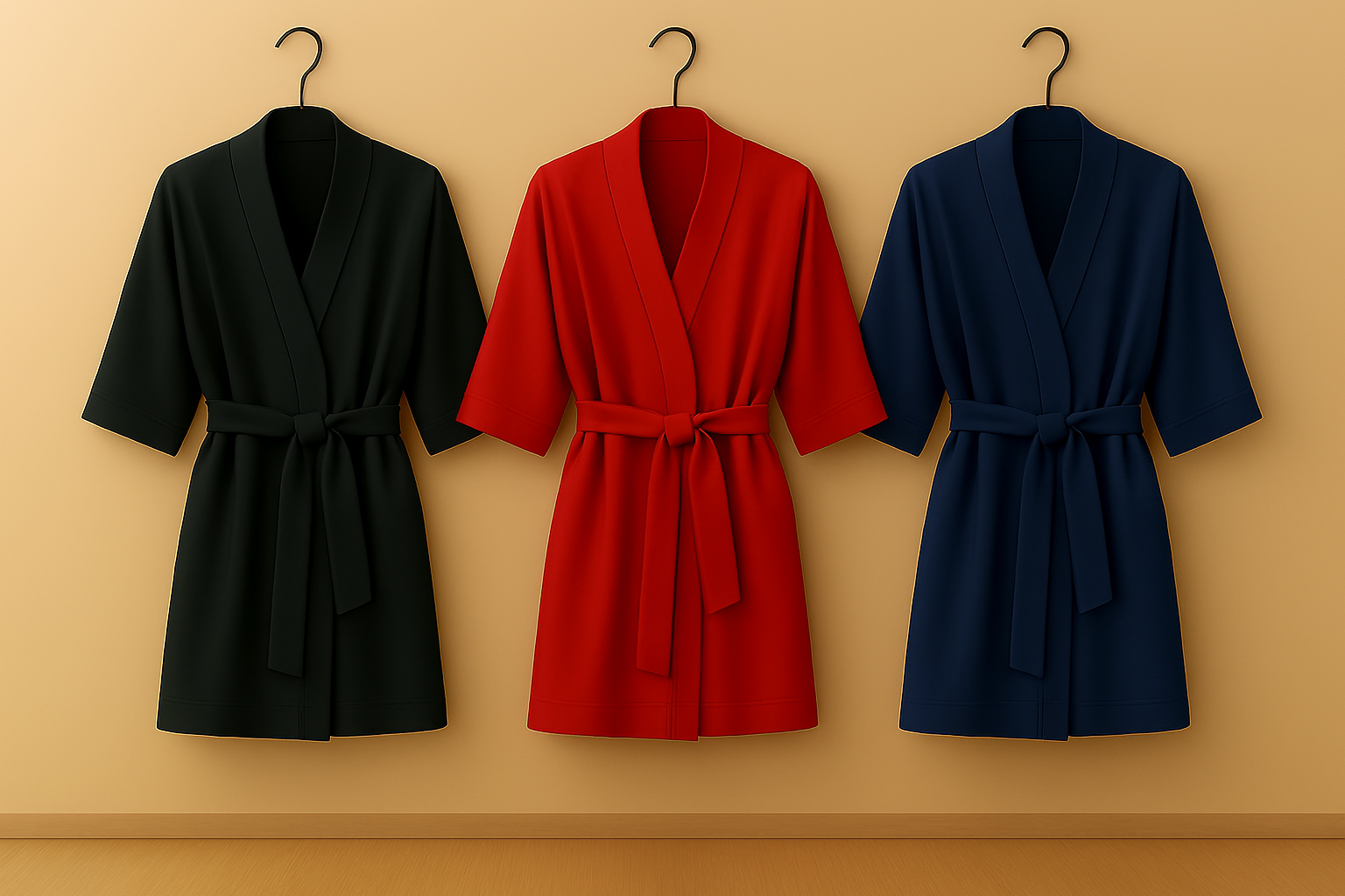 Premium Satin Sleepwear Set – Robe & Spaghetti Strap Nightdress Combo - Image 5