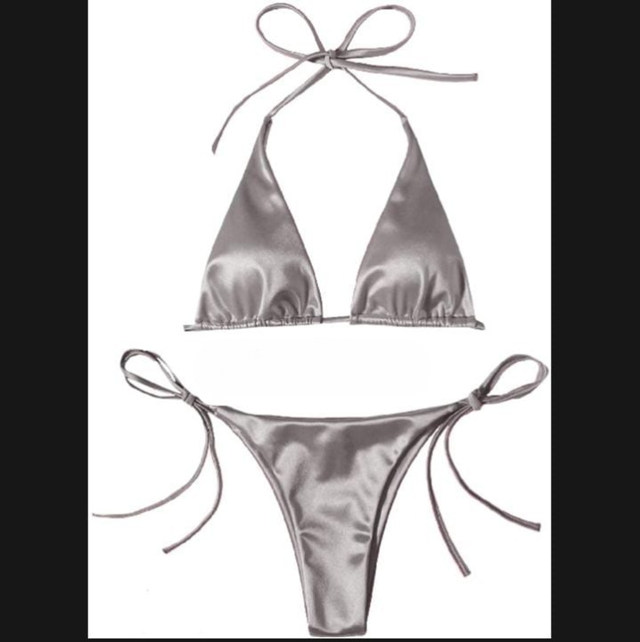 Women’s Bikini Set – Halter Neck Triangle Top & Adjustable Side-Tie Bottom - Image 7