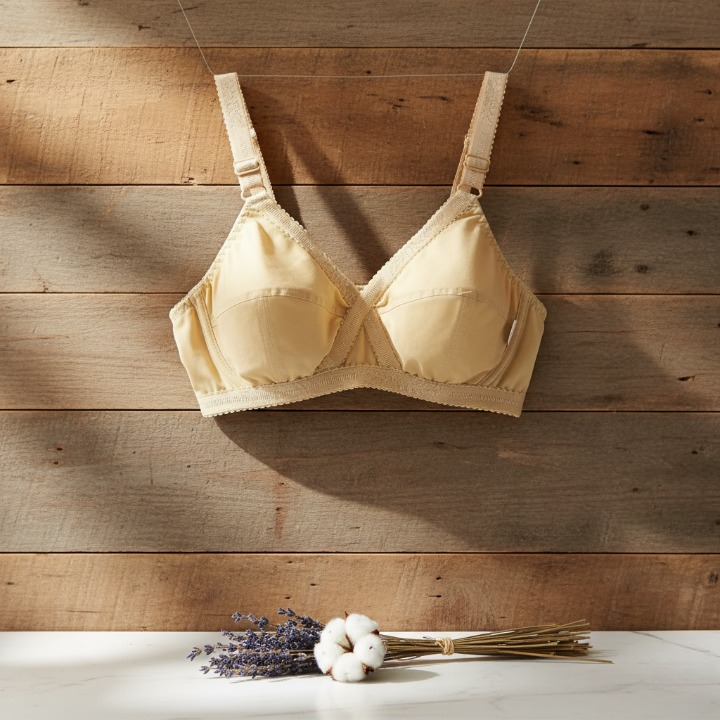 Cotton Cross Style Plus Size Bra - Image 2