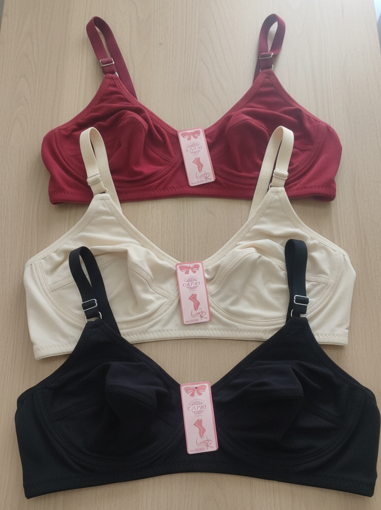 Jersey High Quality Soft Stuff Non-Padded Bra (Random Color) - Image 4