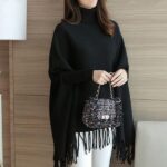 Winter Fleece Poncho for Women
