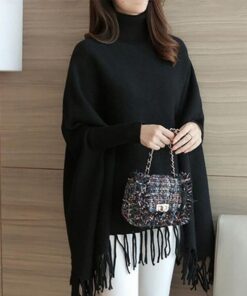Winter Fleece Poncho for Women