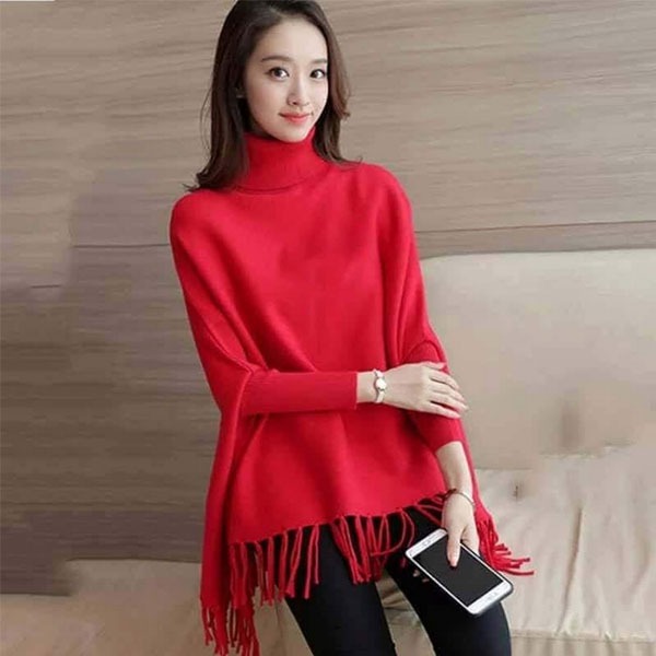 Winter Fleece Poncho for Women - Image 3