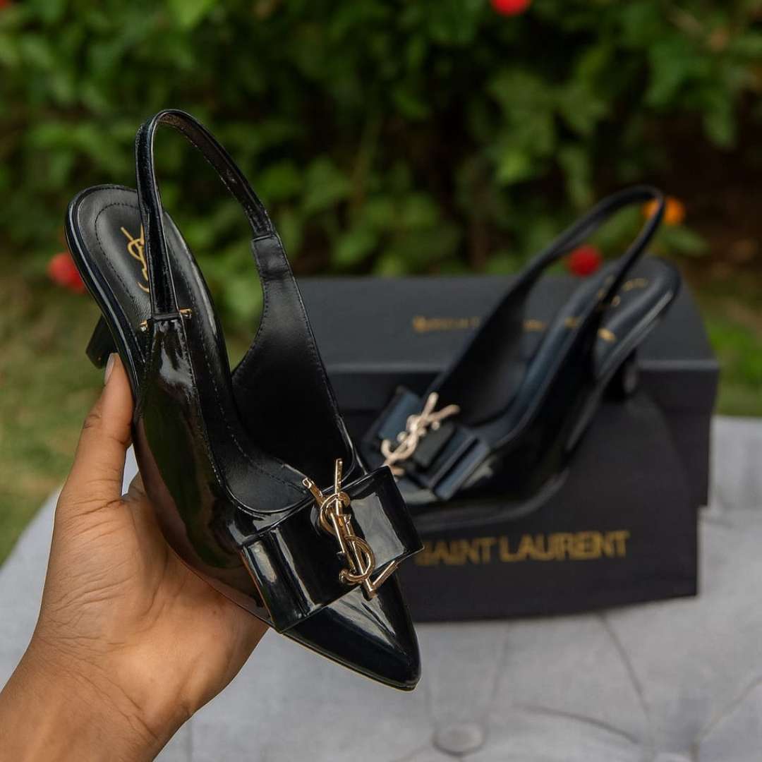 Elegant Black Kitten Heel Shoes For Women - Image 2