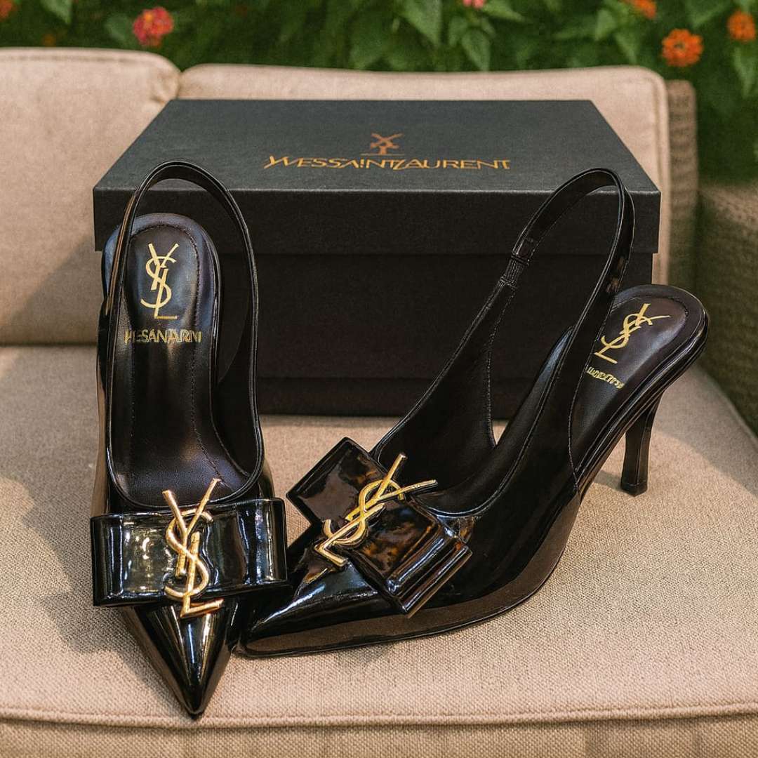 Elegant Black Kitten Heel Shoes For Women - Image 3