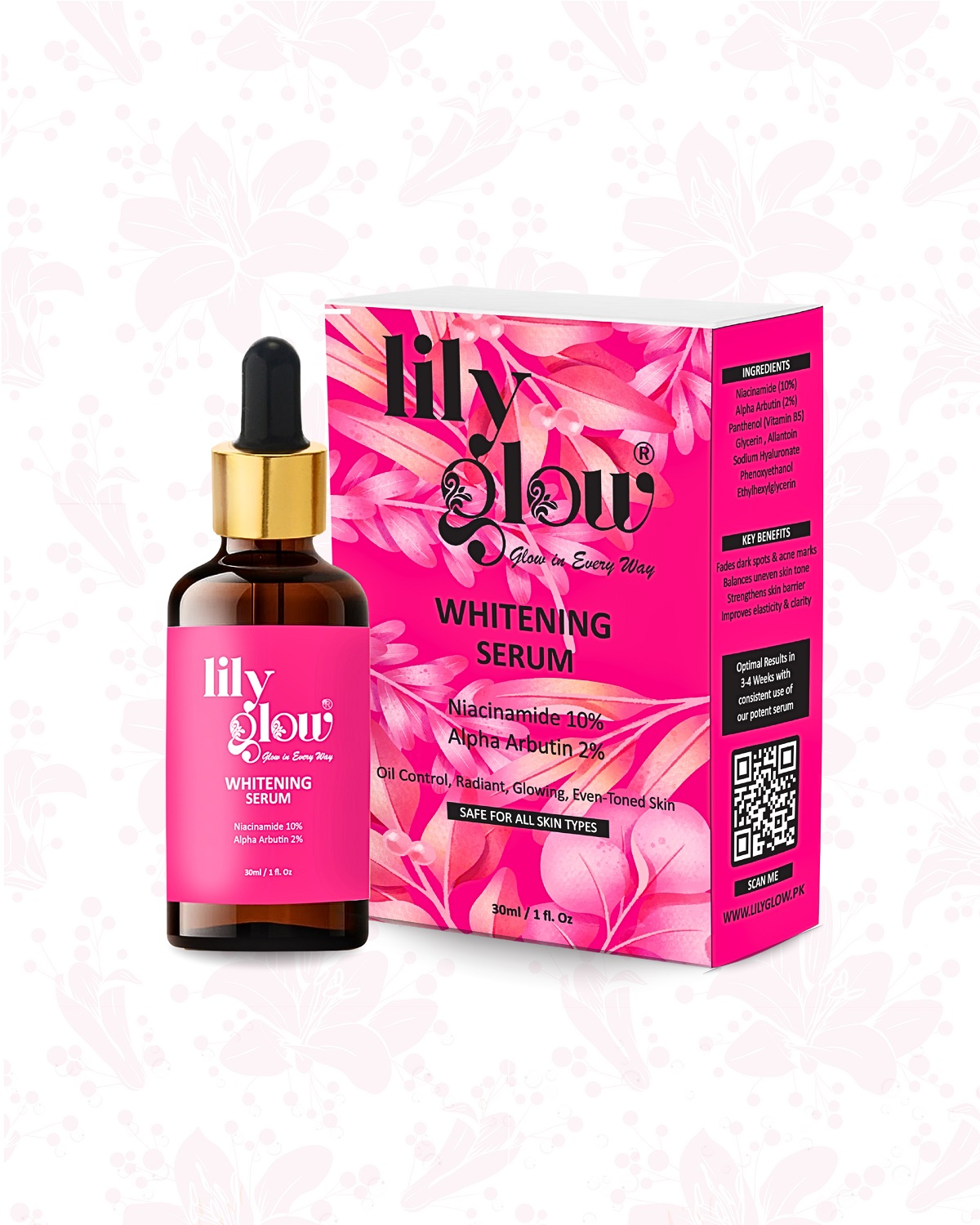 Lily Glow Whitening Serum for Face, Hands & Feet - Image 3
