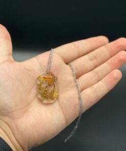 Handmade Resin Locket With Dried Flowers