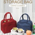 Portable Thermal Insulated Lunch Bag – Perfect For School, Office, Outing, And Picnic