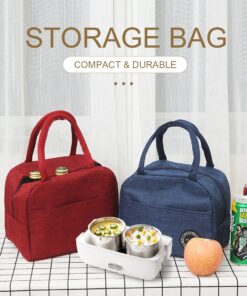 Portable Thermal Insulated Lunch Bag – Perfect For School, Office, Outing, And Picnic
