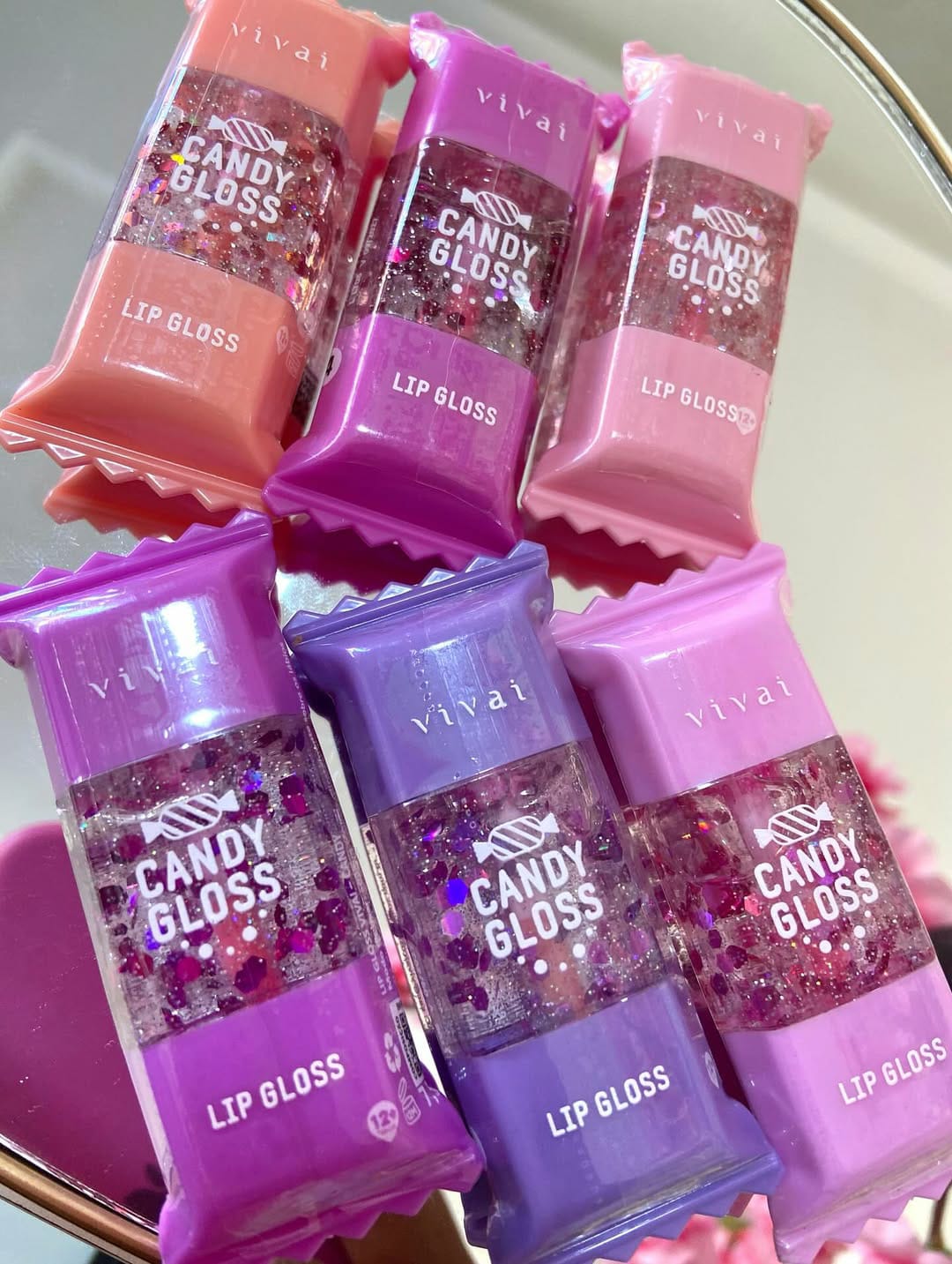 Cute Candy Lip Gloss Set of 6 - Image 5