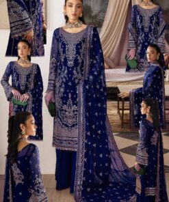 Gulaal - Embroidered & Sequined Chiffon Suit