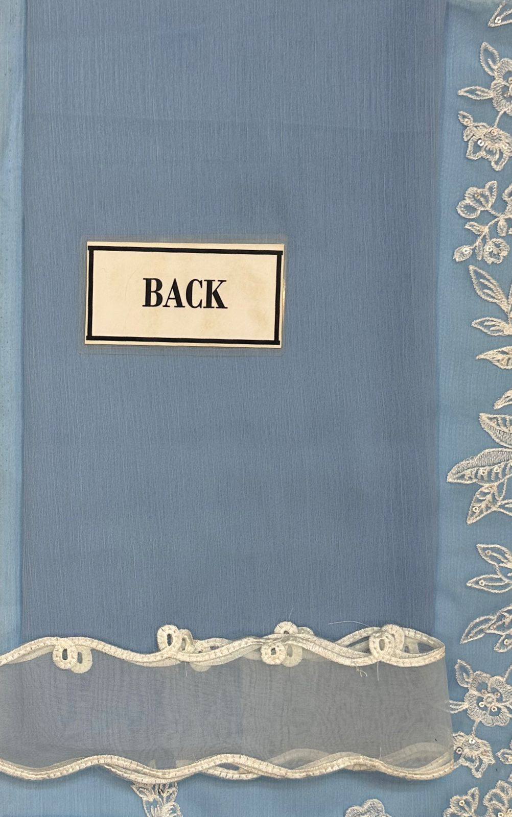 Azure - Semi Pure Embroidered Chiffon Suit - Image 9