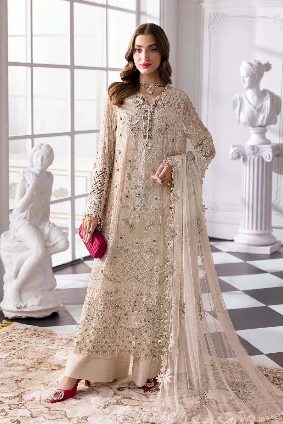 Maria B - Embroidered Chiffon Suit