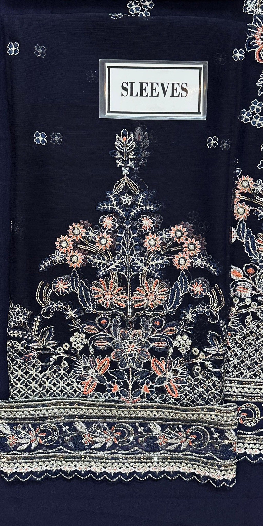 Gulaal - Embroidered & Sequined Chiffon Suit - Image 5