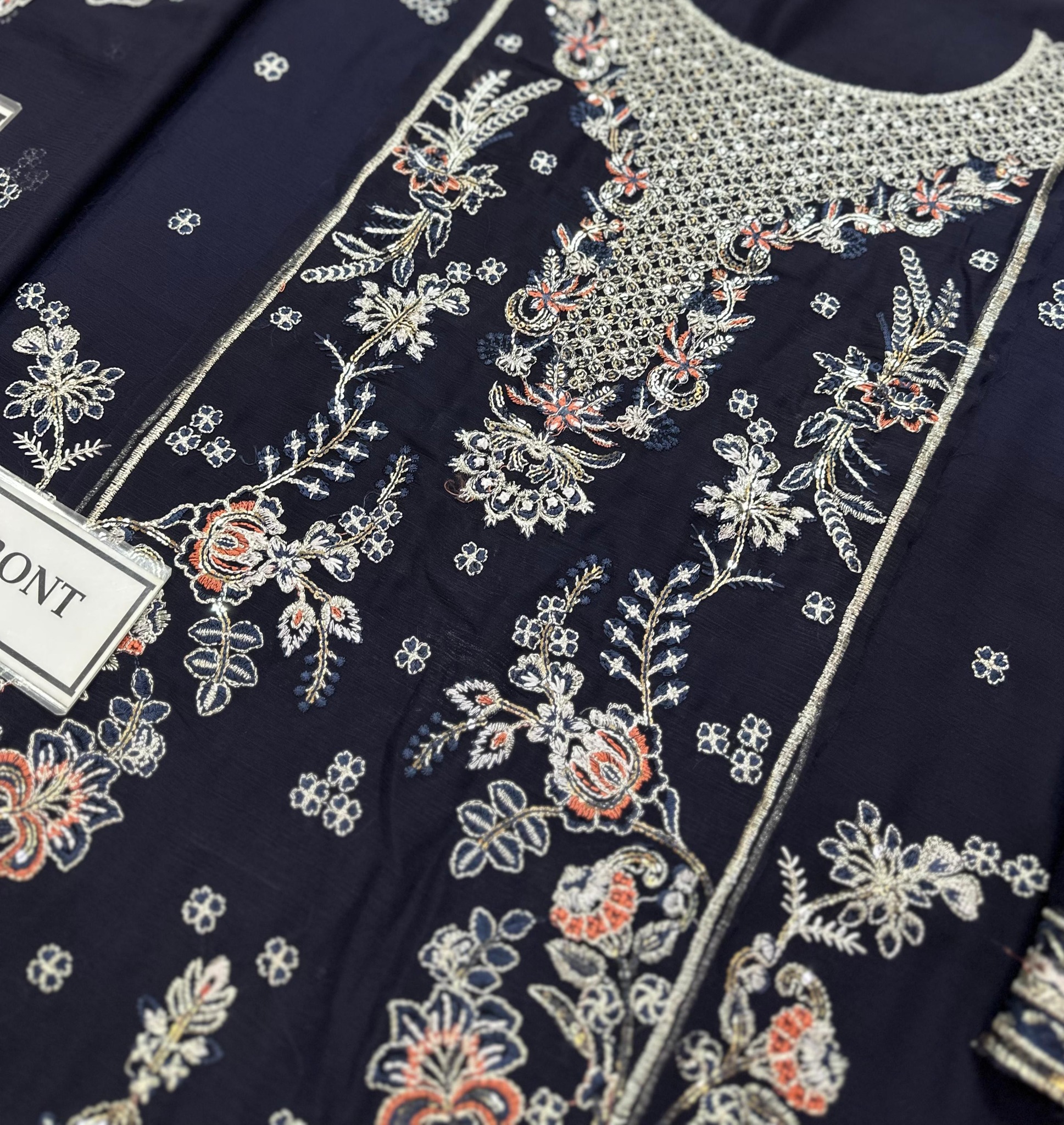 Gulaal - Embroidered & Sequined Chiffon Suit - Image 6