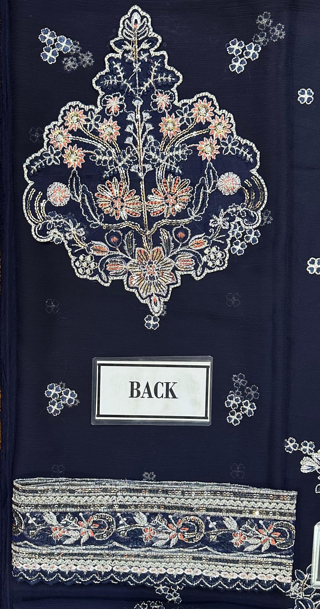 Gulaal - Embroidered & Sequined Chiffon Suit - Image 4