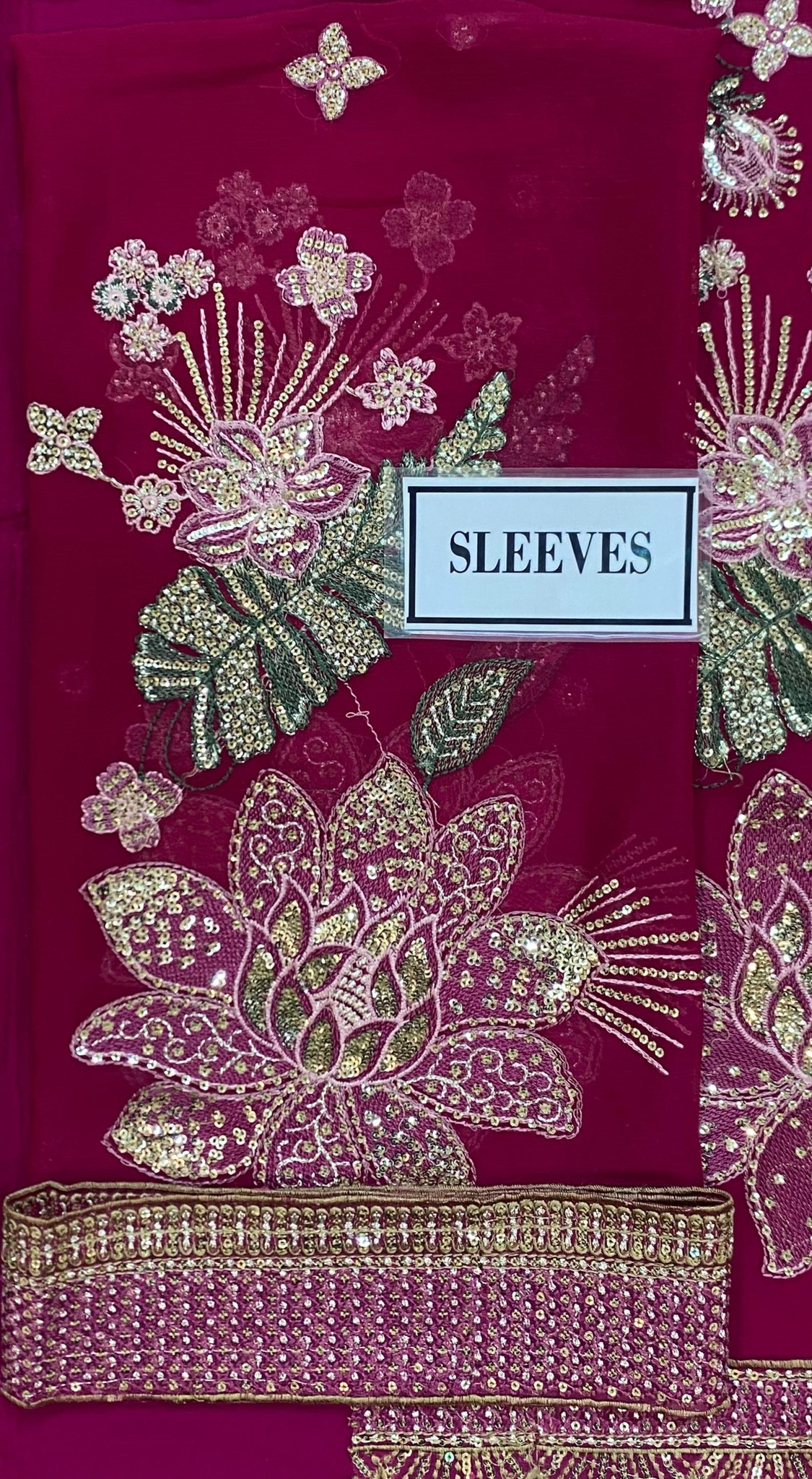 Jazmin - Semi Pure Embroidered Chiffon Suit - Image 6