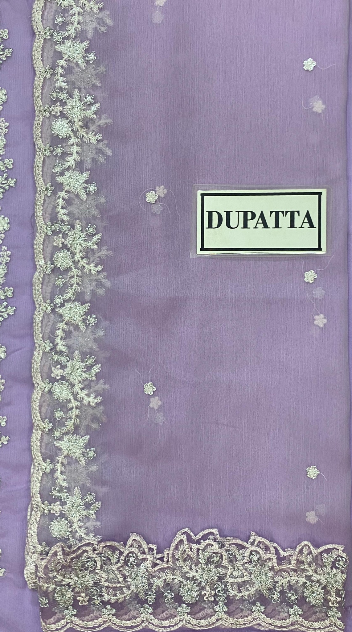 Azure - Semi Pure Embroidered Chiffon Suit - Image 7