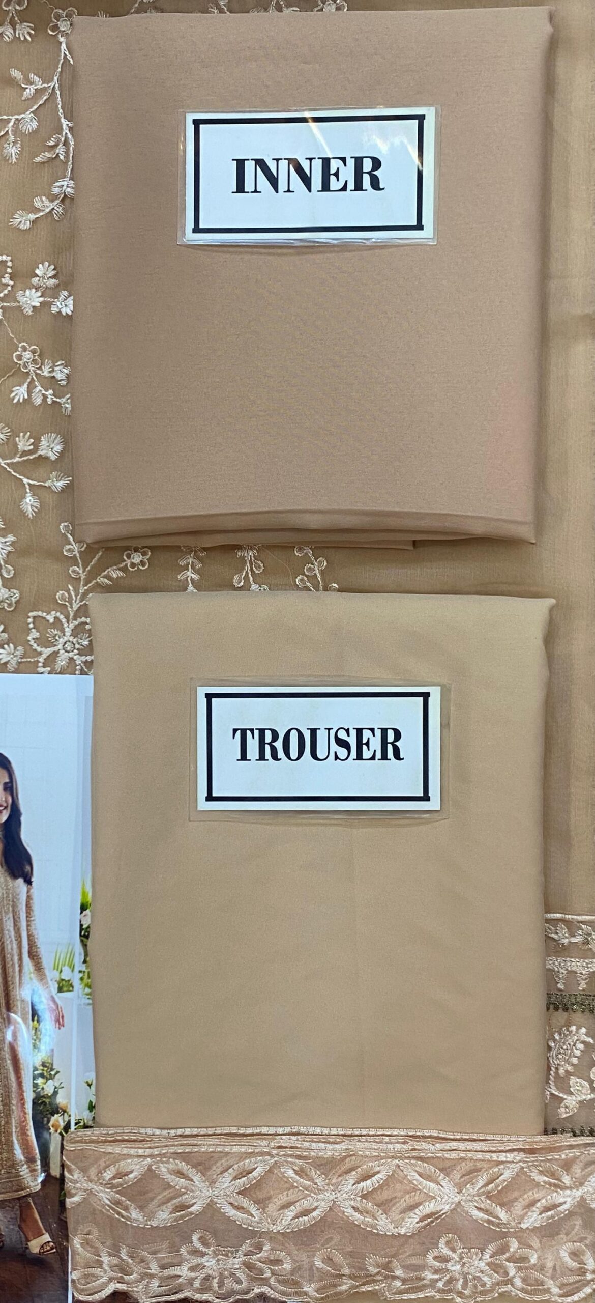 Azure - Semi Pure Embroidered Chiffon Suit - Image 9