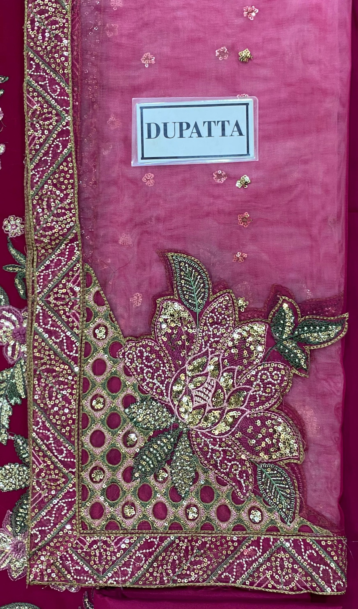 Jazmin - Semi Pure Embroidered Chiffon Suit - Image 7