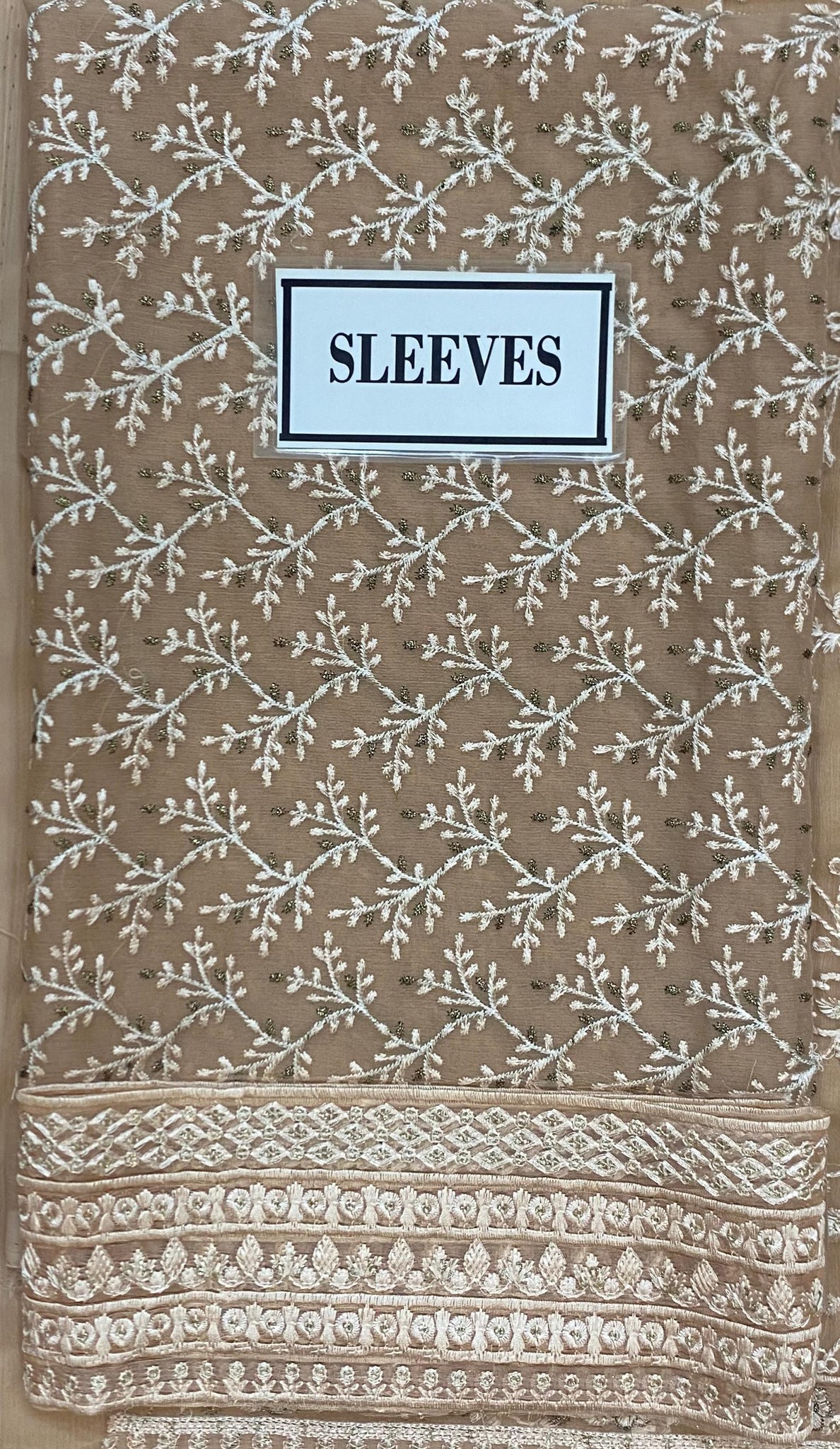 Azure - Semi Pure Embroidered Chiffon Suit - Image 5