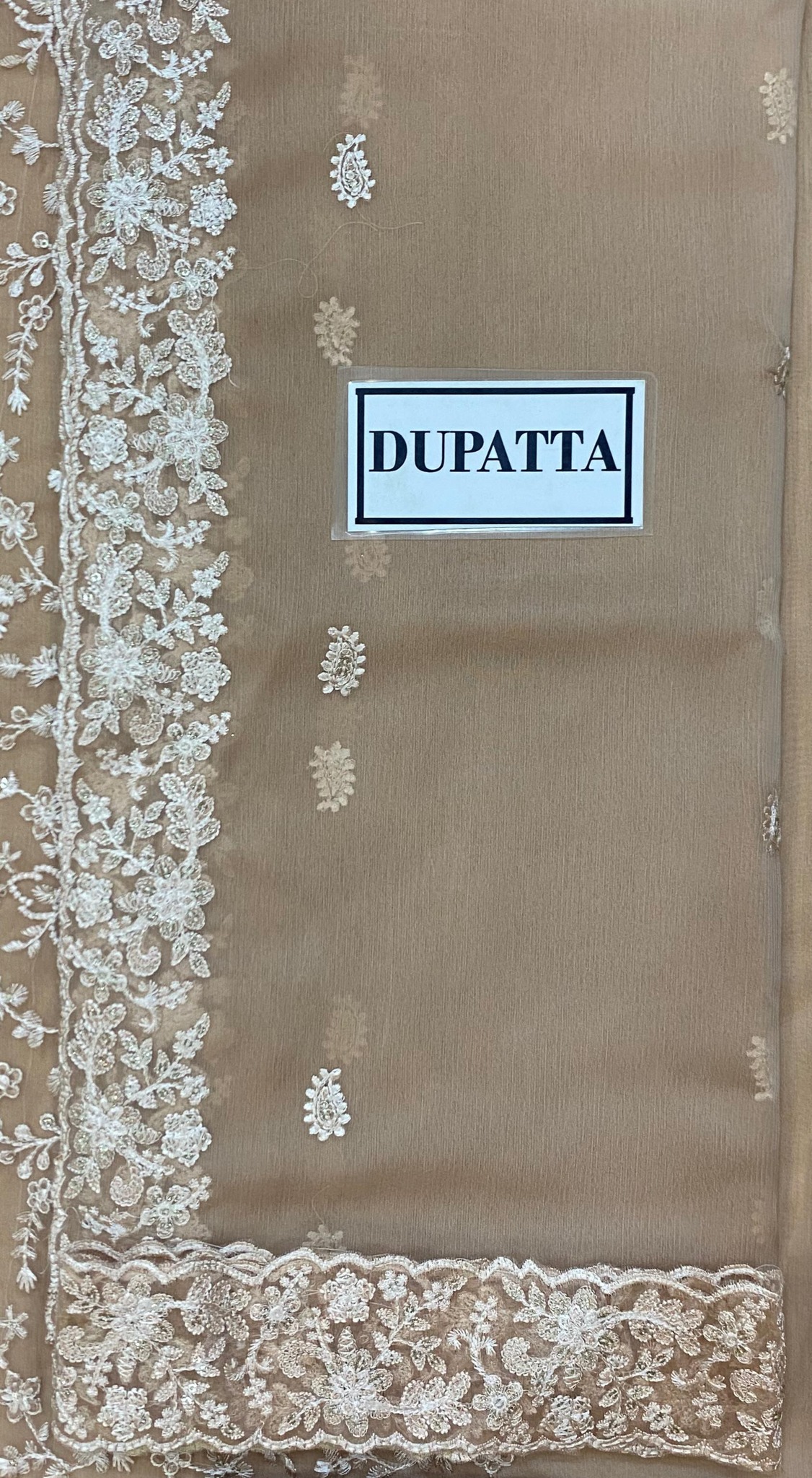 Azure - Semi Pure Embroidered Chiffon Suit - Image 8