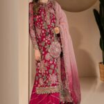 Jazmin - Semi Pure Embroidered Chiffon Suit