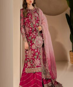 Jazmin - Semi Pure Embroidered Chiffon Suit