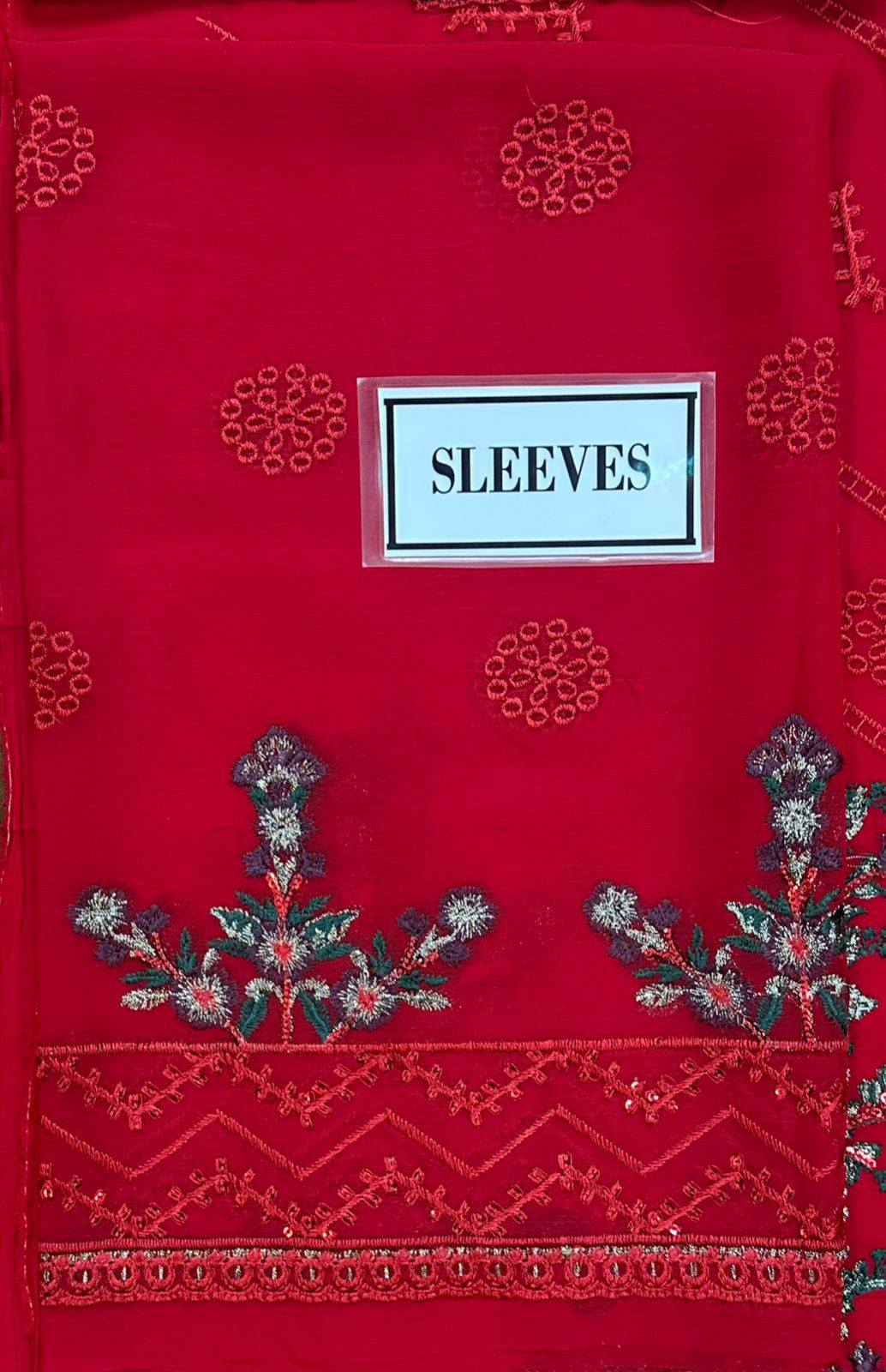 Baroque - Embroidered Chiffon Suit - Image 8