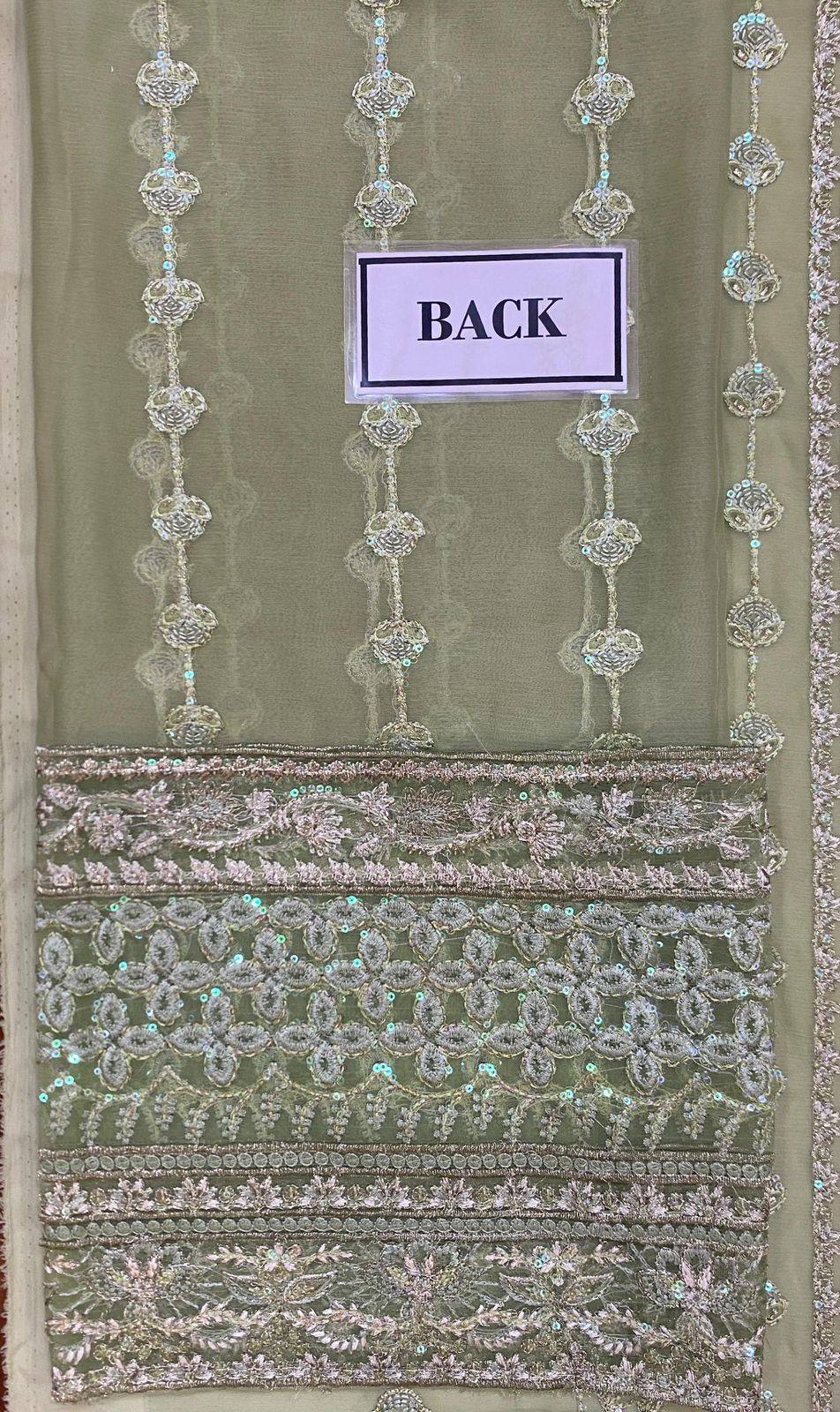 Gulaal - Embroidered & Sequined Chiffon Suit - Image 7