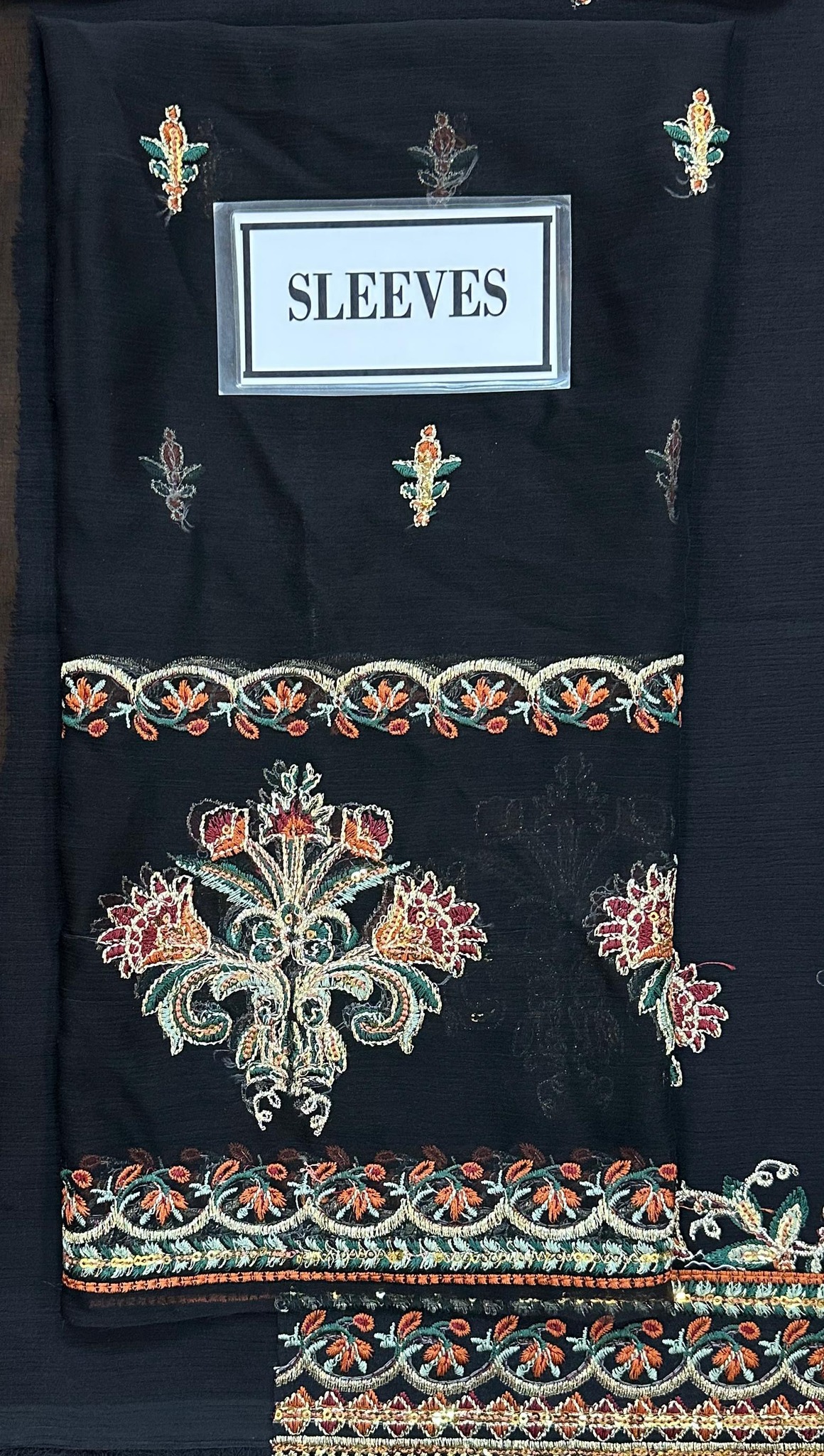 Maria B - Embroidered Chiffon Suit - Image 7