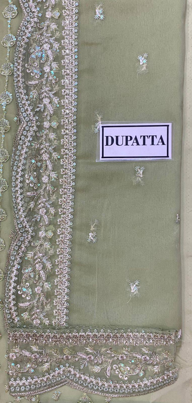 Gulaal - Embroidered & Sequined Chiffon Suit - Image 6