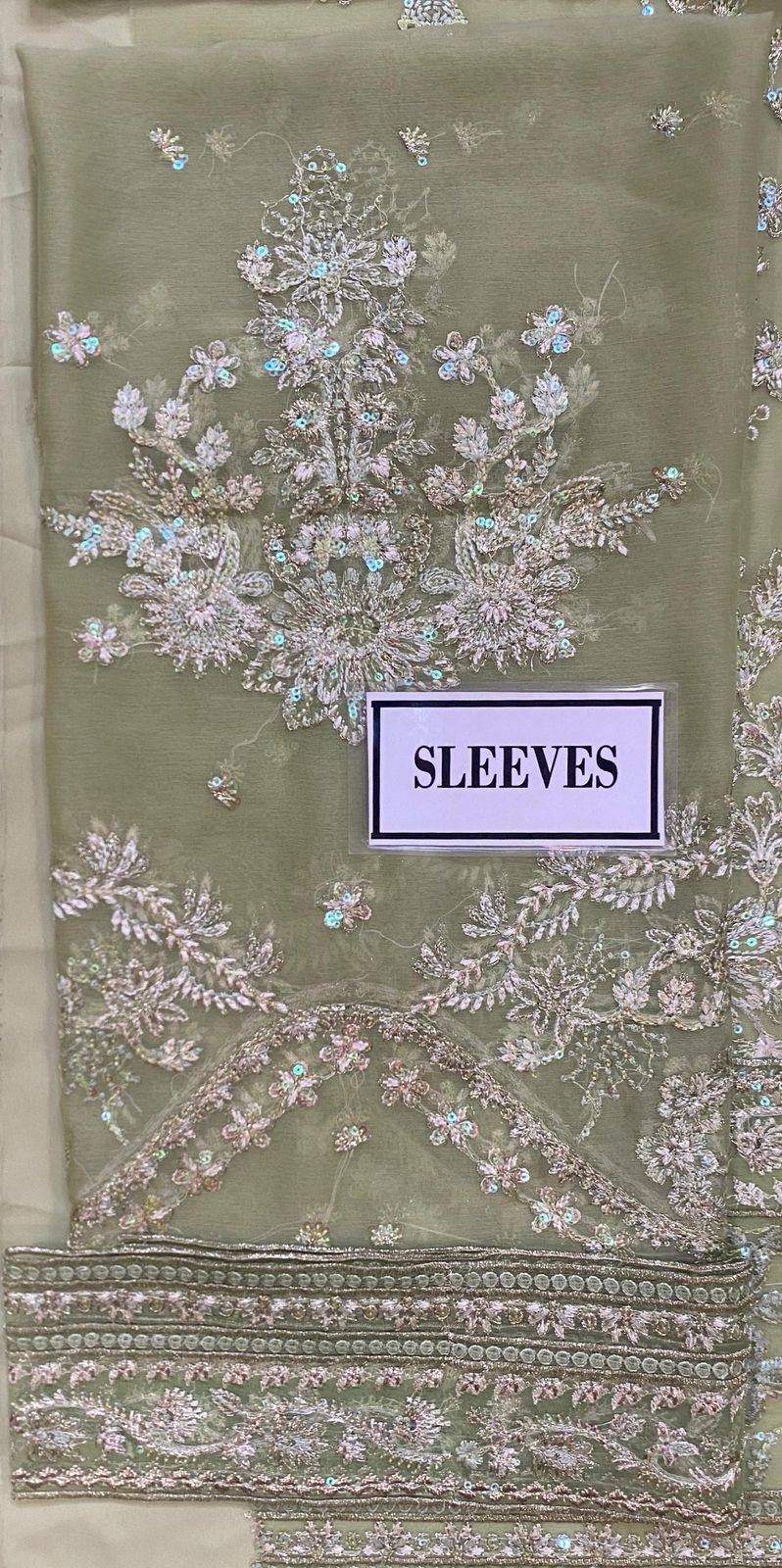 Gulaal - Embroidered & Sequined Chiffon Suit - Image 5