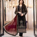 Maria B - Embroidered Chiffon Suit