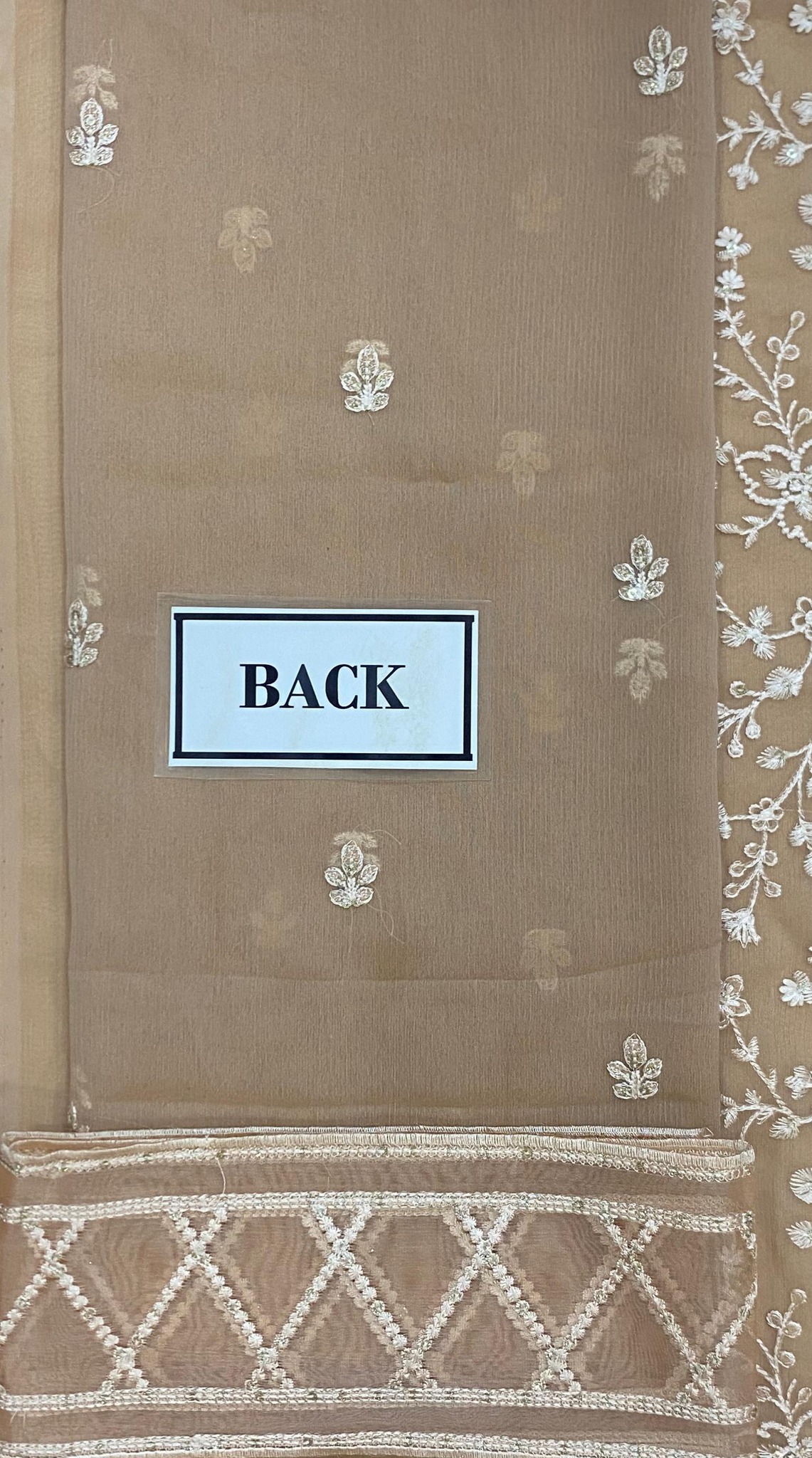 Azure - Semi Pure Embroidered Chiffon Suit - Image 7