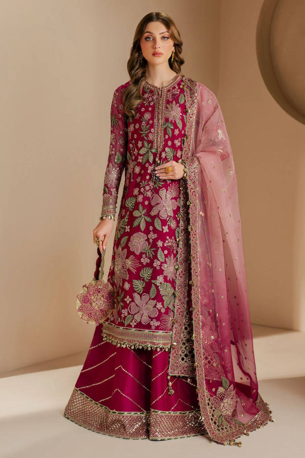 Jazmin - Semi Pure Chiffon Embroidered Suit