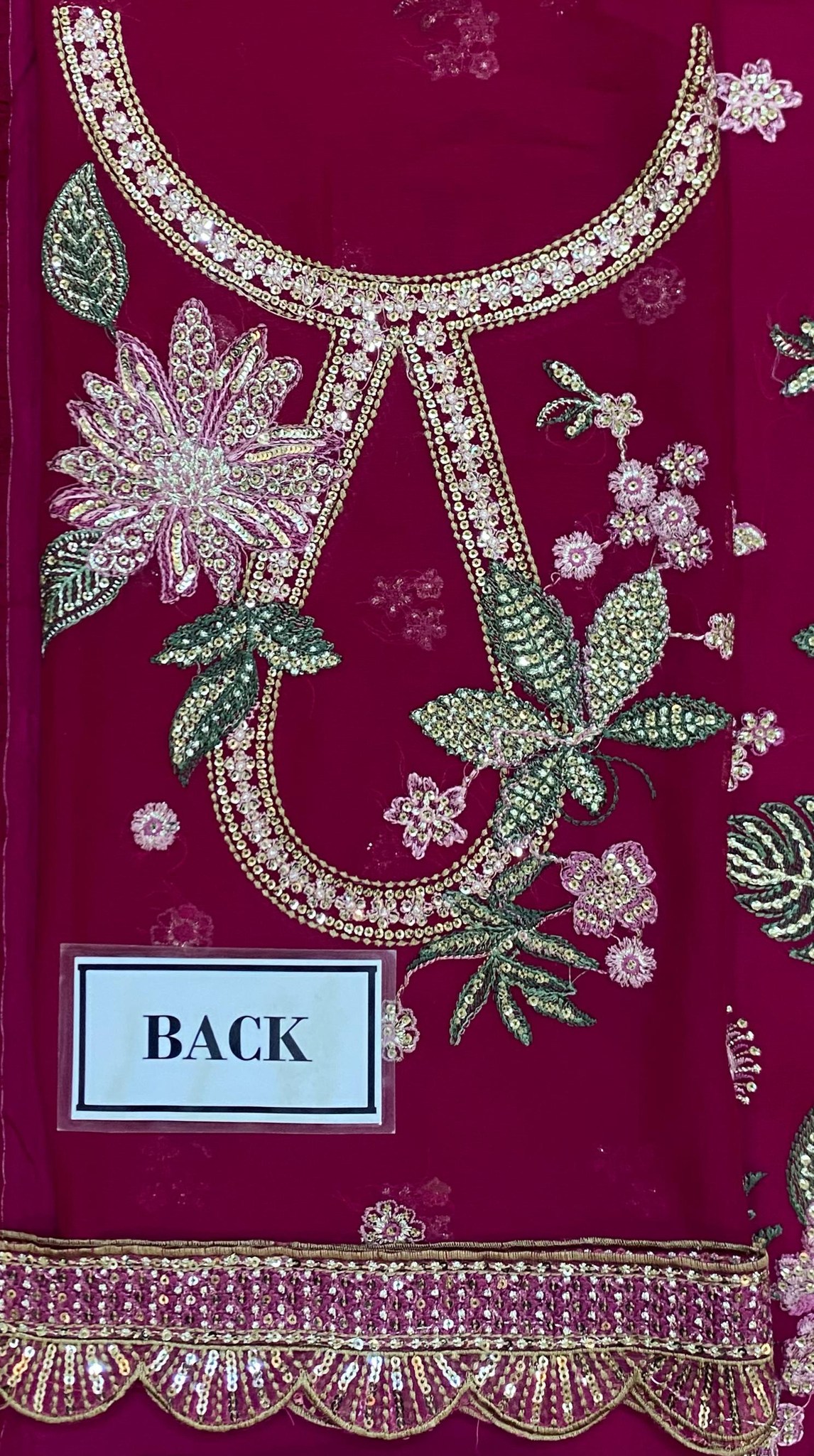 Jazmin - Semi Pure Chiffon Embroidered Suit - Image 7