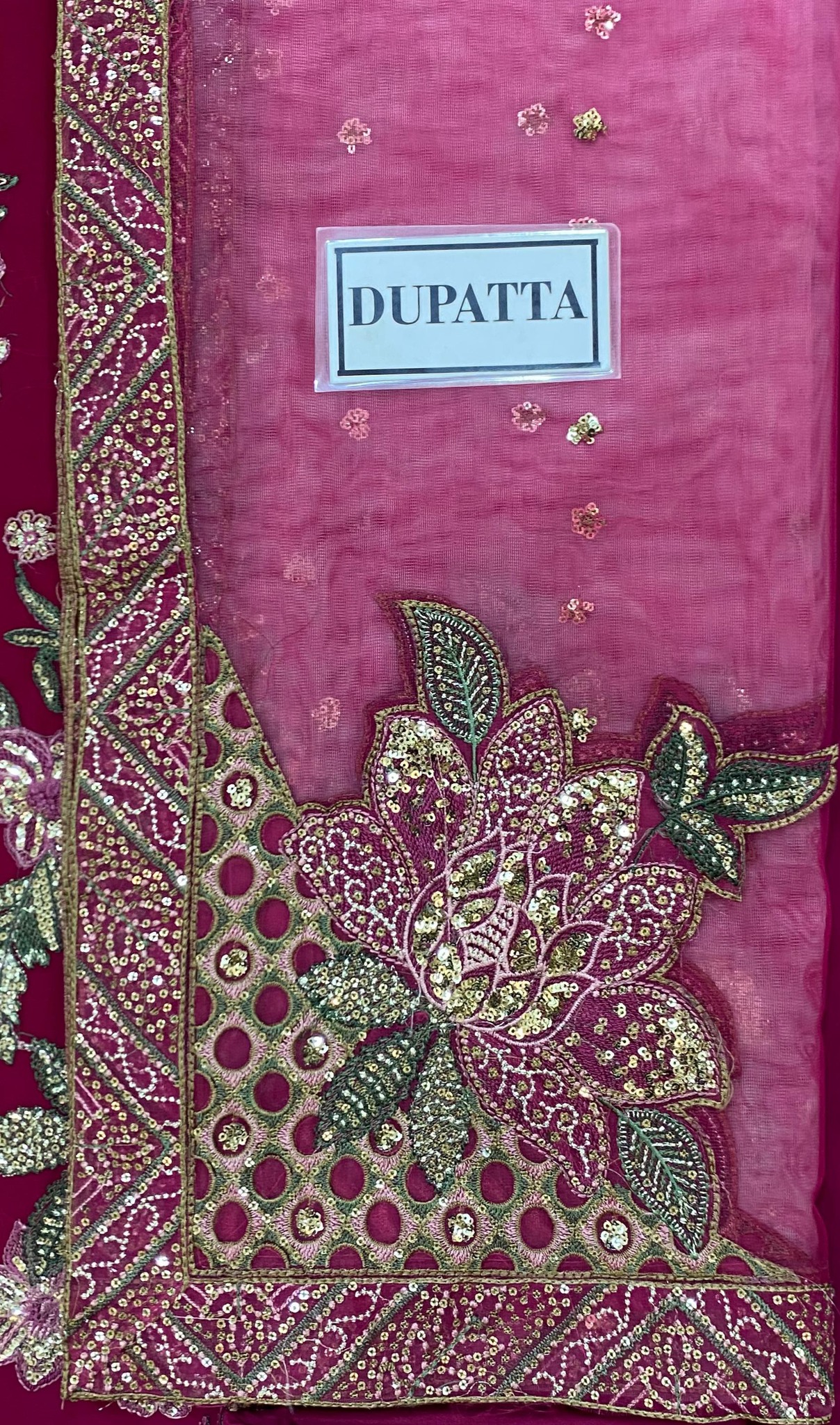 Jazmin - Semi Pure Chiffon Embroidered Suit - Image 9