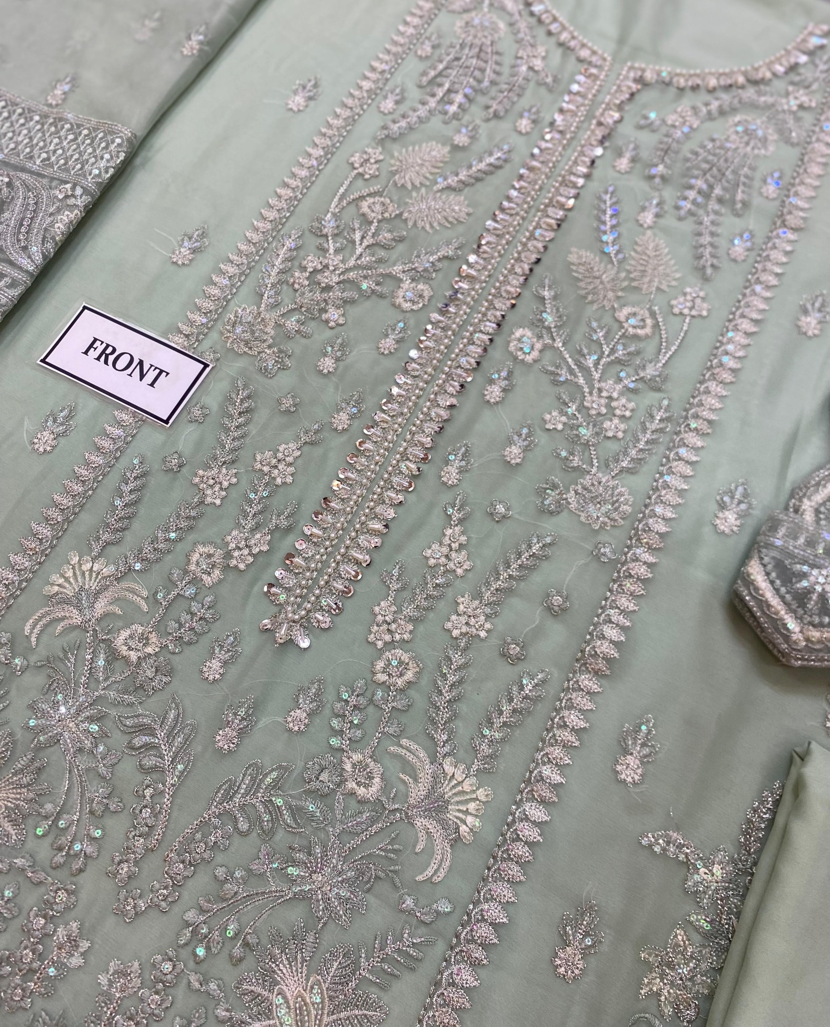 Gulaal – Semi Pure Chiffon Embroidered Suit - Image 13