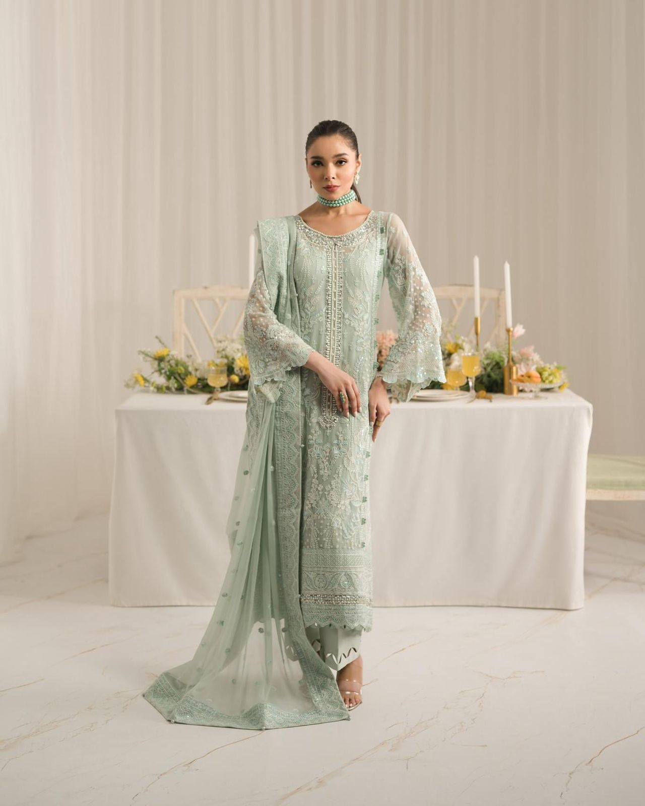 Gulaal – Semi Pure Chiffon Embroidered Suit - Image 4