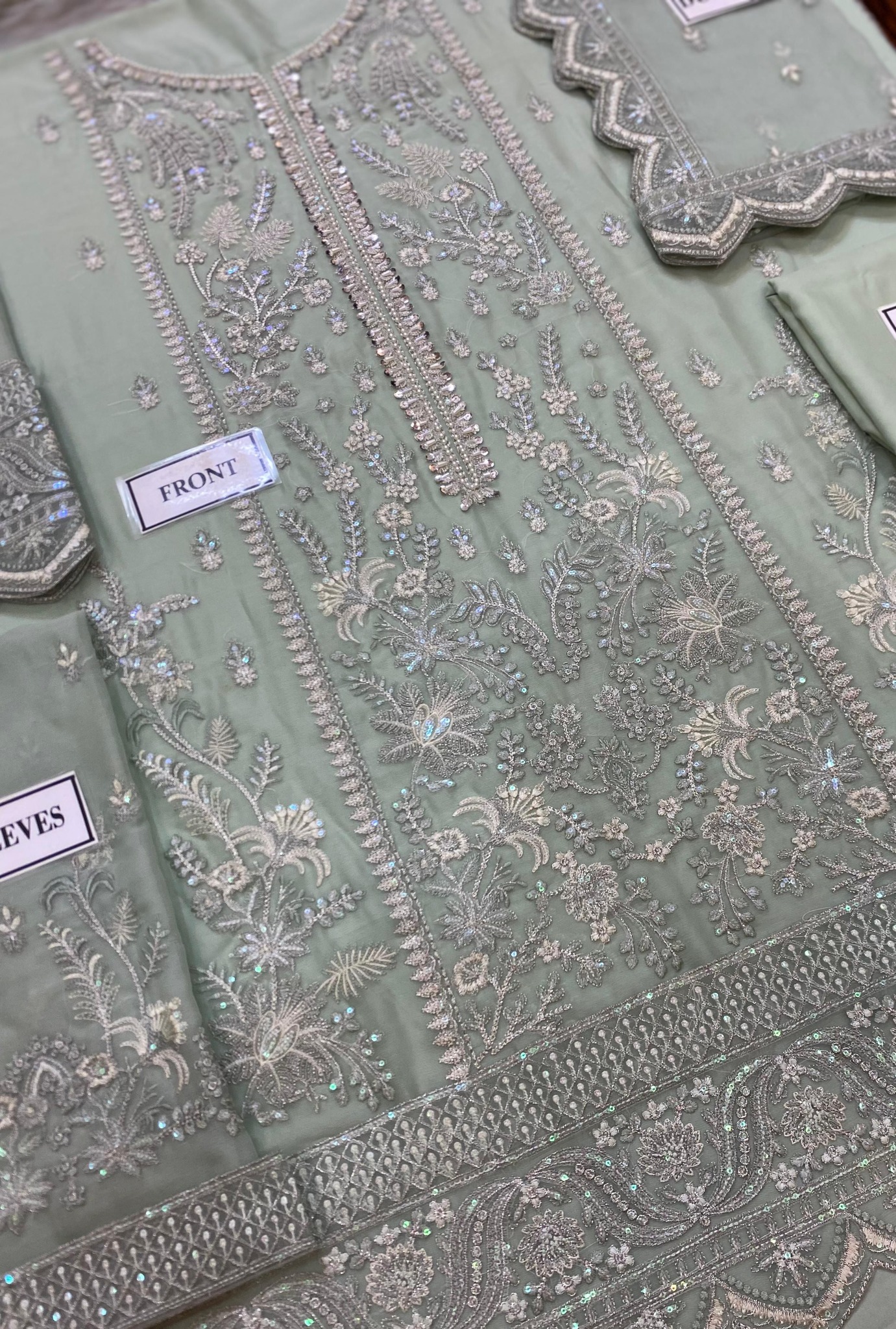 Gulaal – Semi Pure Chiffon Embroidered Suit - Image 12