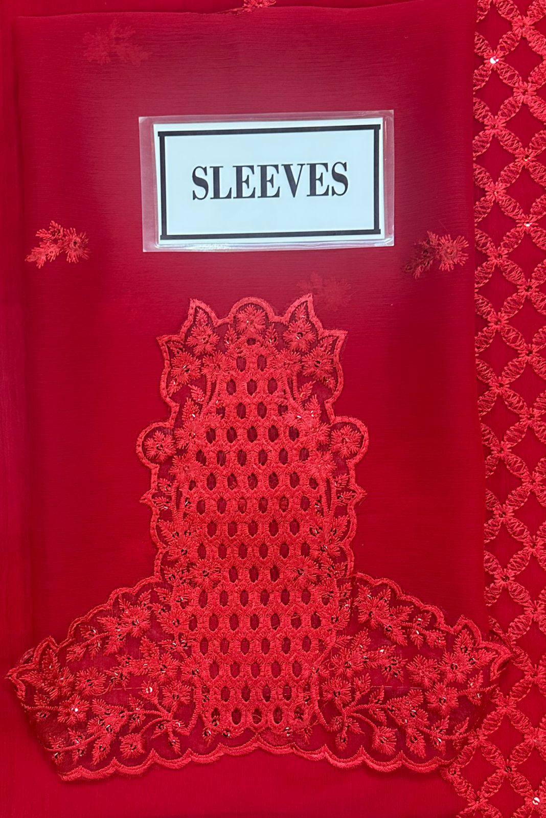 Azure - Semi Pure Chiffon Embroidered Suit - Image 5