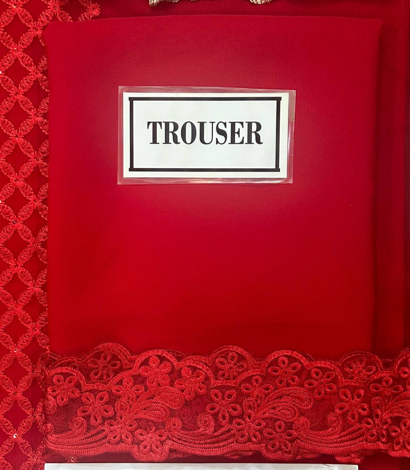 Azure - Semi Pure Chiffon Embroidered Suit - Image 7