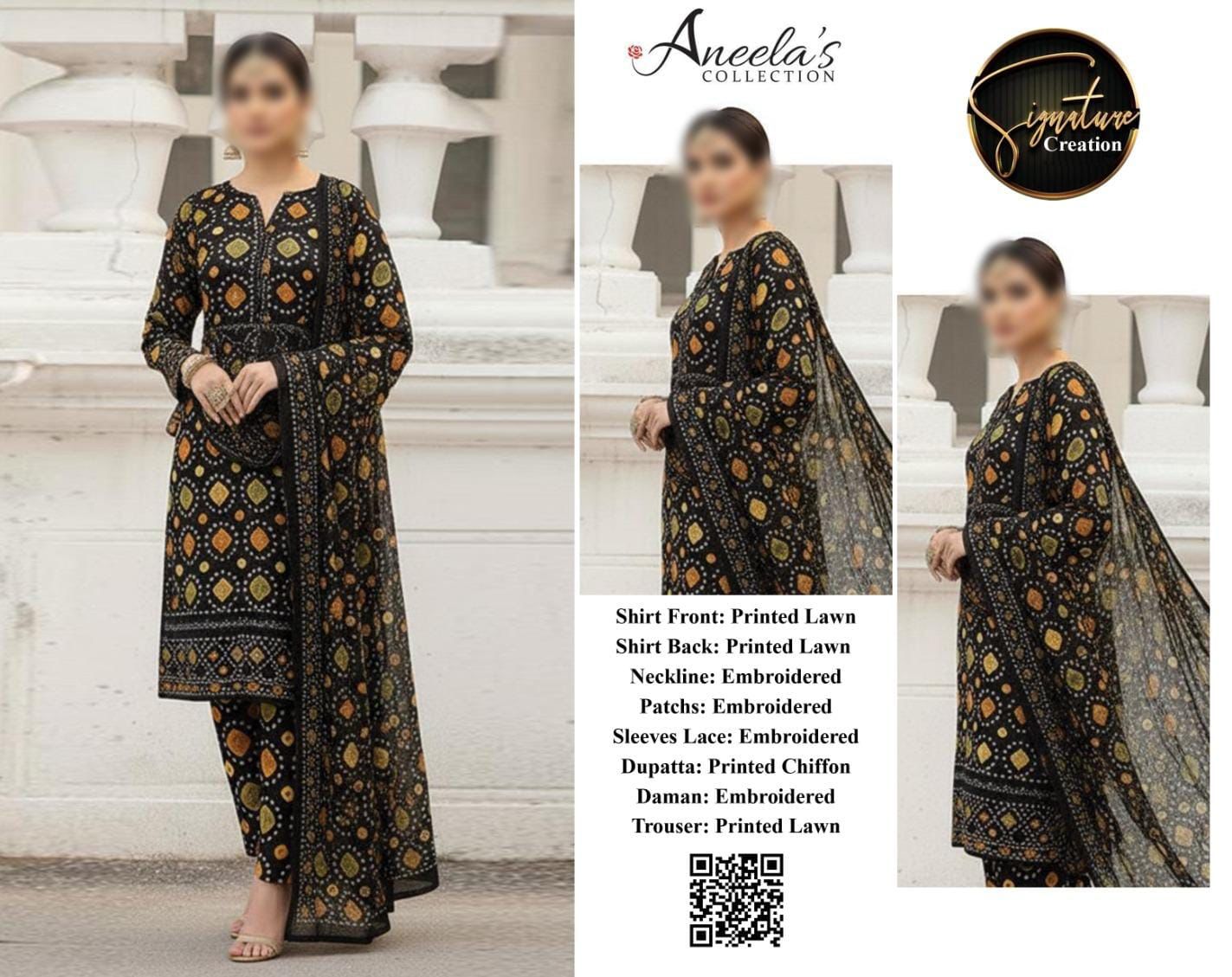 Aneela's - Luxury Lawn Suit