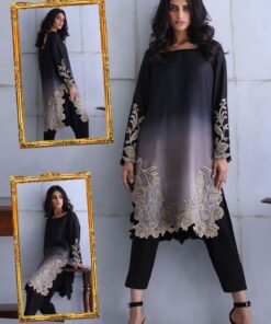 Pure Shamooz Suit - 3 Blending Colours (Black)