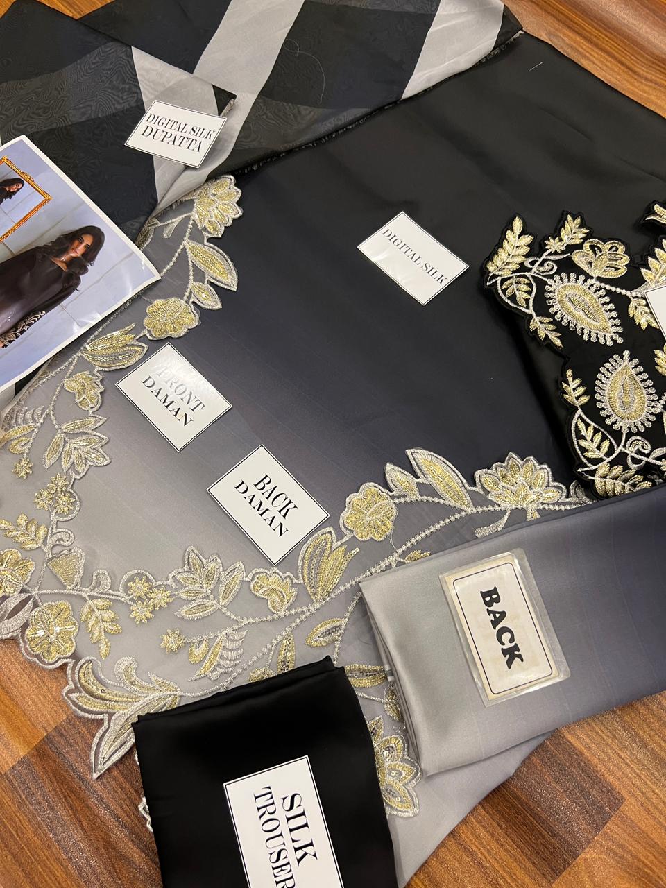 Pure Shamooz Suit - 3 Blending Colours (Black) - Image 6