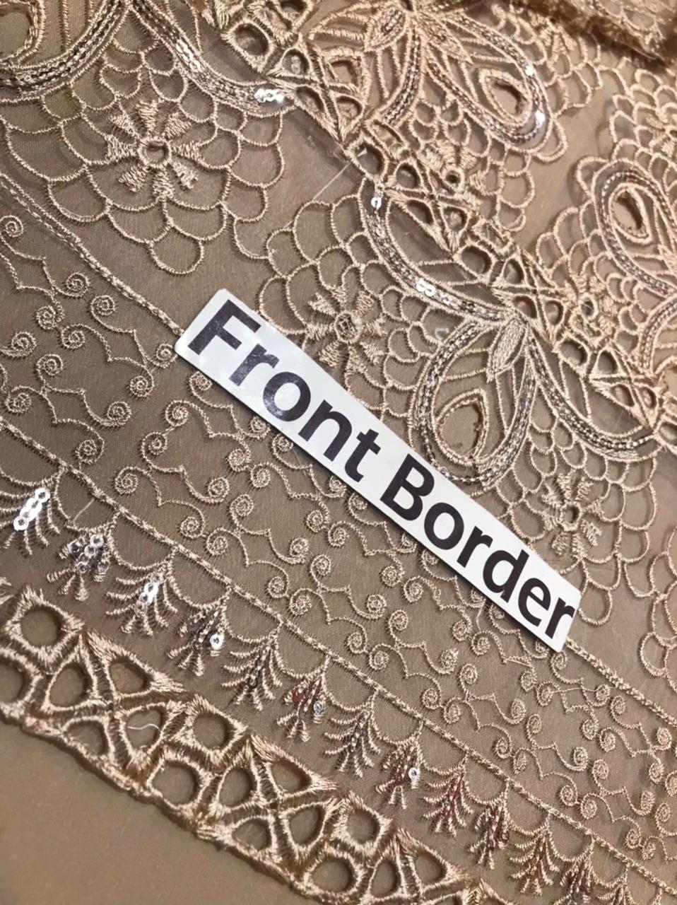 Embroidered Organza Suit - Image 9