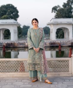 Imrozia - Semi Pure Embroidered Chiffon Suit